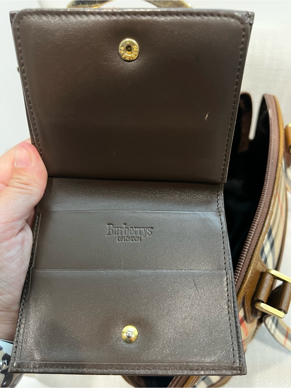 Vintage Burberry Nova Check Shoulder Purse and Wallet Set - Picture 15 of 16